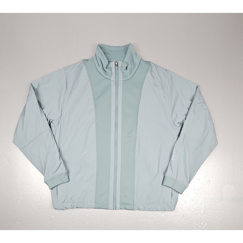 Athleta Jacket Womens Medium‎ Evolve Hybrid Fleece Minimalistic Mint Green
